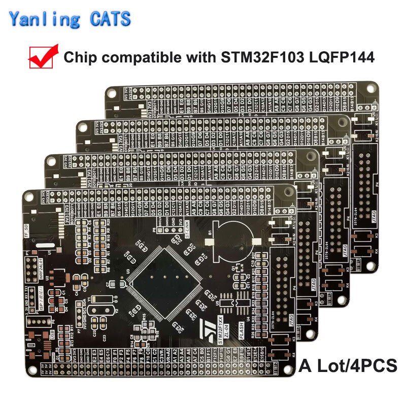  ؽ M3 MCU    DIY , STM32F103, STM32F103ZC, ZD, ZE, ZF, ZGT6, LQFP144 , 4  ZL-04
